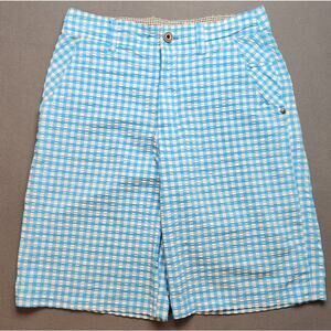 Lululemon Athletica Mens Seersucker Athletic Shorts Waist Size 25.5"‎